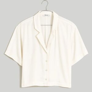 Madewell cream button down top